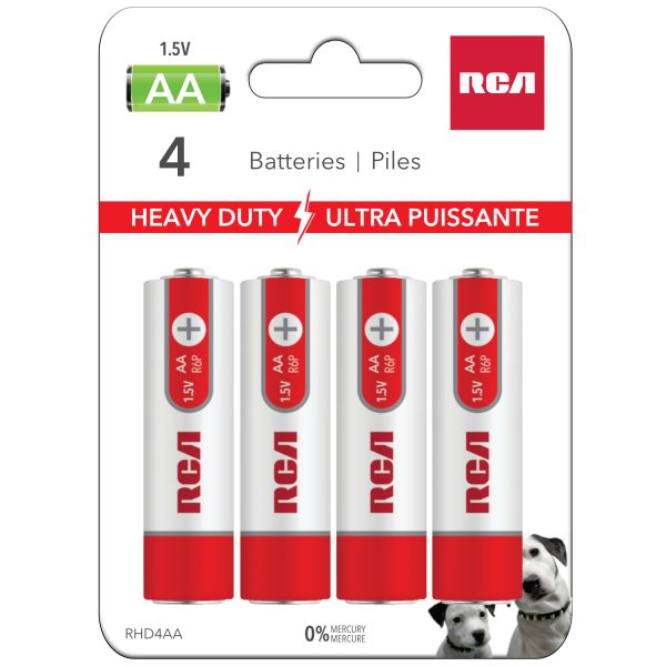 RCA Heavy Duty “AA” Batteries ~ 4/pack
