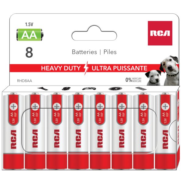 RCA Heavy Duty “AA” Batteries ~ 8/pack