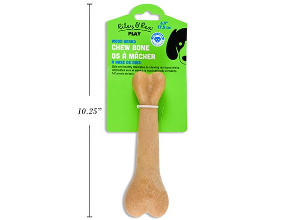 Riley & Rex Wood Based Chew Bone for Dogs ~ 6.9″ / 17.5cm