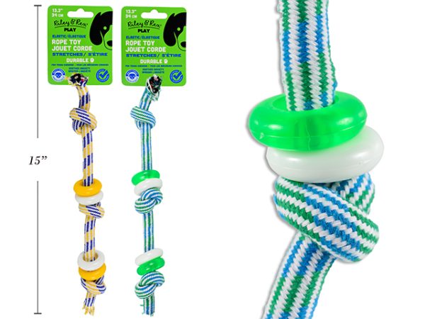 Riley & Rex Elastic Rope Dog Toy ~ 13.3″ / 24cm