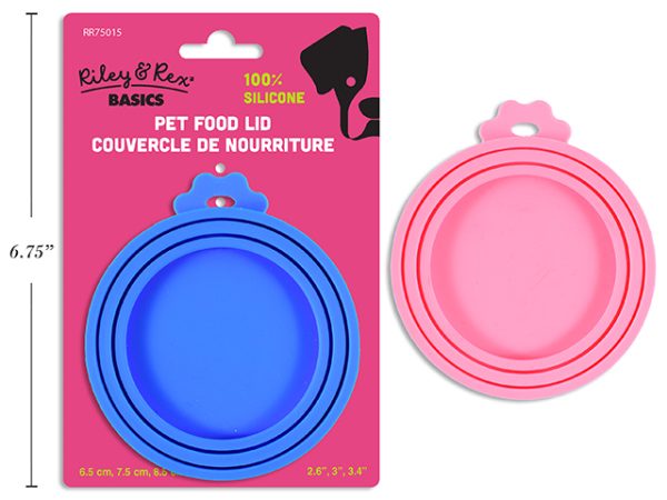 Riley & Rex Silicone Pet Food Lid – Fits 3 Can Sizes