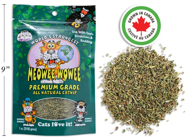 Meowee Wowee All Natural Catnip – Made in Canada! ~ 1oz bag