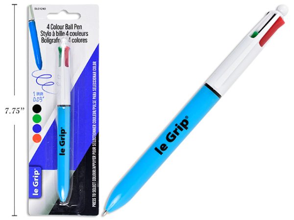 Le Grip 4 Color Ball Pen – 1.0mm