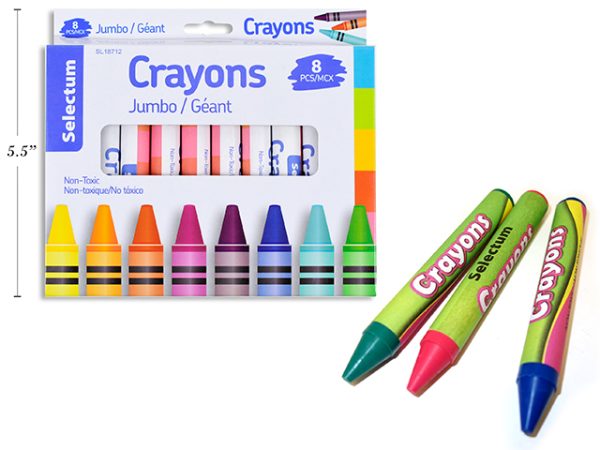 Selectum Jumbo Crayons ~ 8 per pack