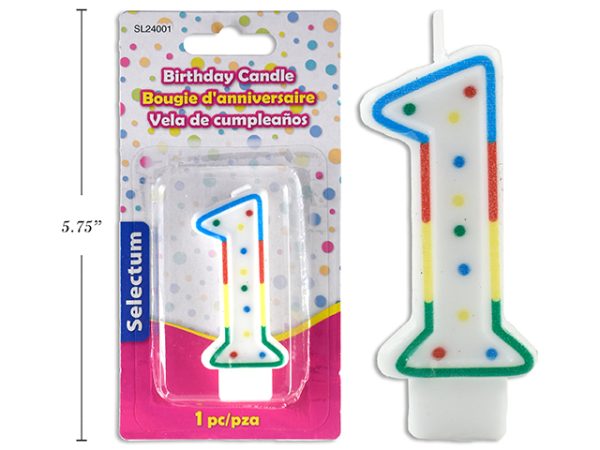 Selectum Birthday Candle ~ Number “1”