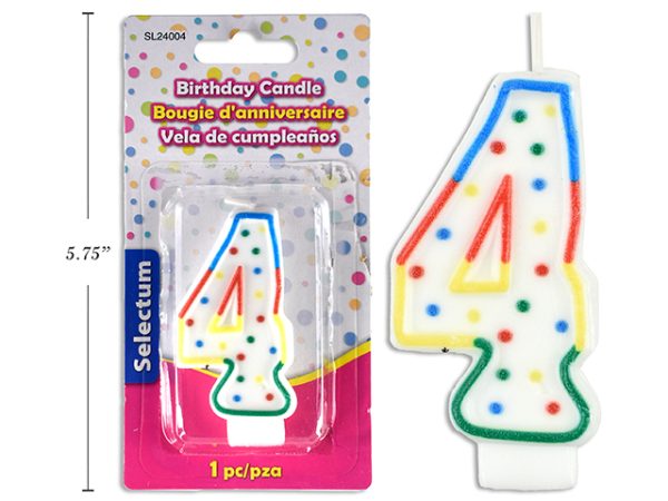 Selectum Birthday Candle ~ Number “4”