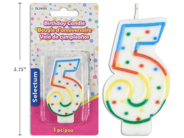 Selectum Birthday Candle ~ Number “5”