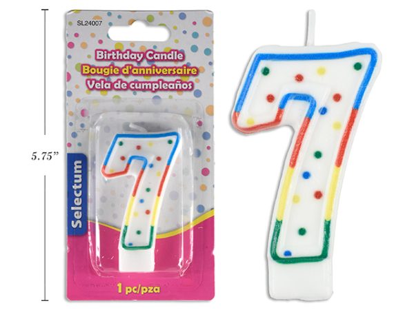 Selectum Birthday Candle ~ Number “7”