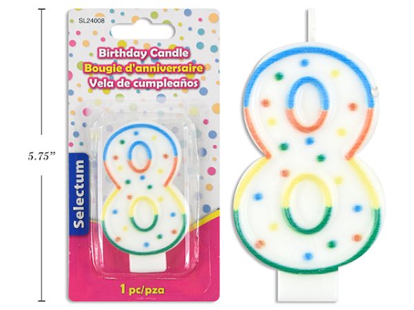 Selectum Birthday Candle ~ Number “8”