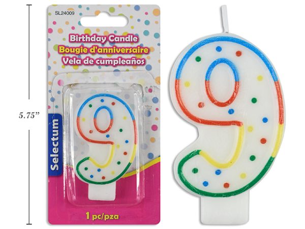 Selectum Birthday Candle ~ Number “9”