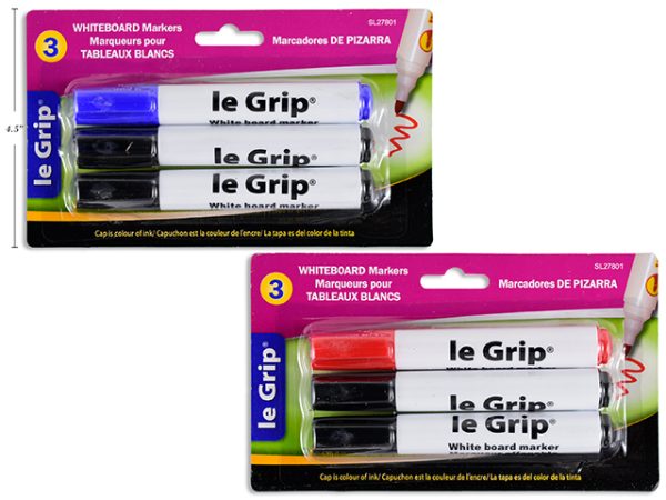 Le Grip Whiteboard {Dry Erase} Marker ~ 3 per pack