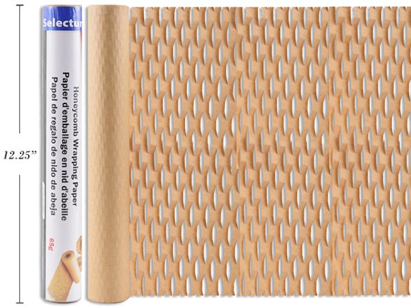 Selectum Kraft Paper Honeycomb Packing Wrap ~ 12″ x 120″