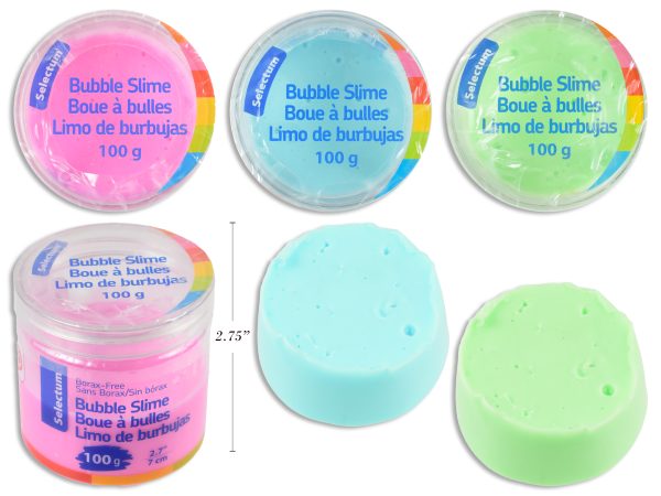 Selectum Bubble Slime – 100gram ~ 3 assorted colors