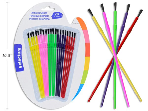 Selectum Artist Paint Brushes ~ 20 per pack
