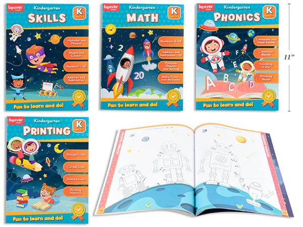 Kingergarden Work Books ~ 4 assorted