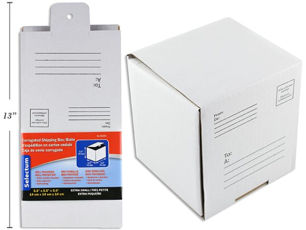 Selectum Corrugated Shipping Box – Extra Small ~ 5.5″ x 5.5″ x 5.5″