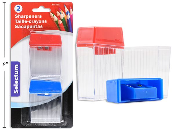 Selectum 2-Hole Pencil Sharpeners ~ 2 per pack