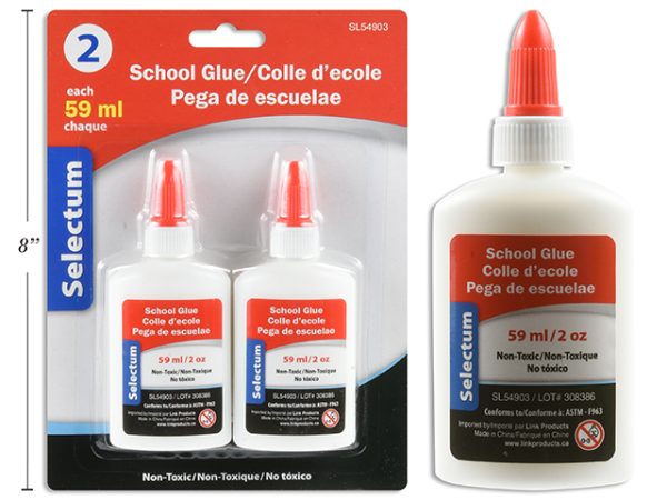 Selectum White School Glue ~ 59ml / 2oz x 2 bottles