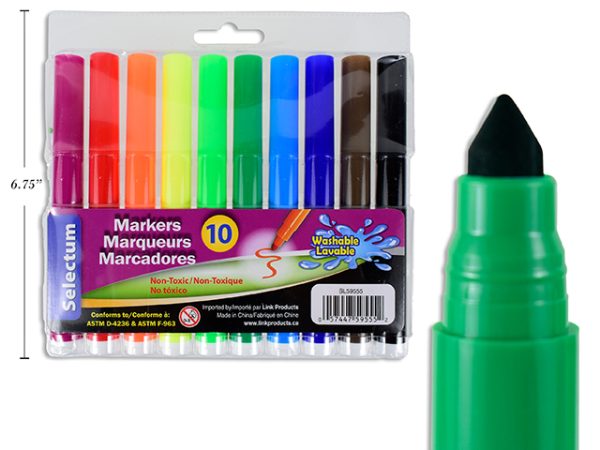 Selectum Washable Markers ~ 10 per pack