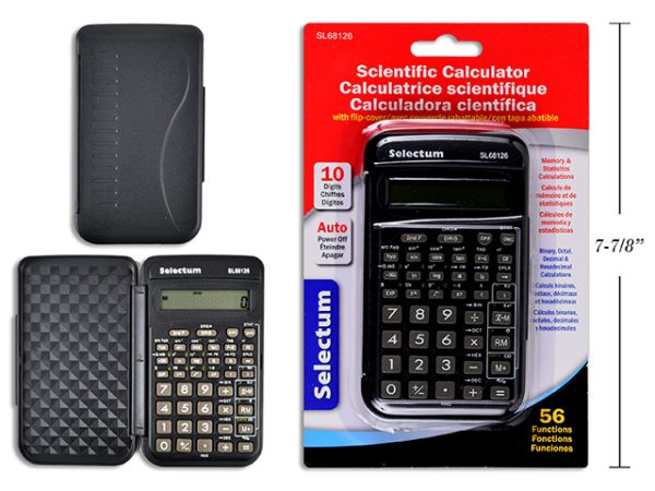 Selectum Scientific Calculator with Flip Cover ~ 56 functions