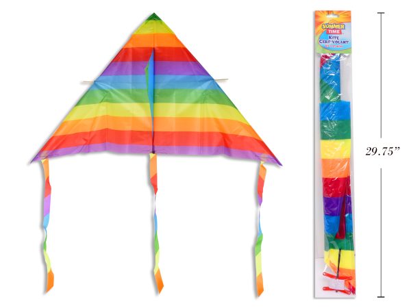 Summer Time Rainbow Nylon Kite ~ 41.5″ x 20.5″