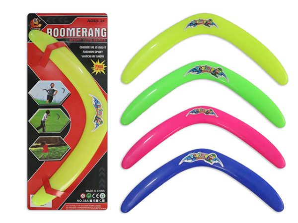 Plastic Boomerang ~ 14-5/8″ x 6.4″