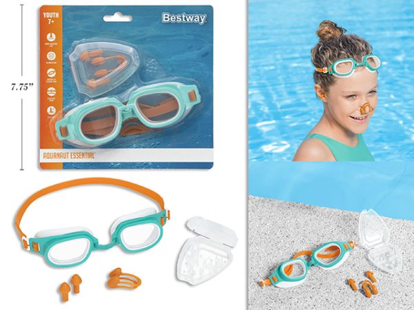 Bestway Goggles, Ear & Nose Plugs Set  {26034} ~ Youth 7+