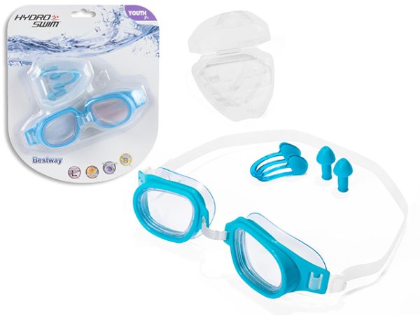 Bestway Goggles, Ear & Nose Plugs Set  {26034} ~ Youth 7+