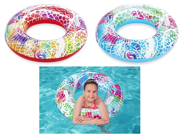 Bestway 36″ Printed Inflatable Swim Ring with Heavy Duty Handles {36084}