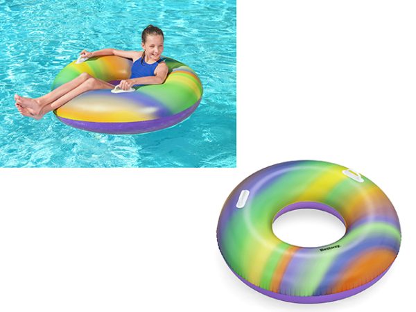 Bestway 47″ Inflatable Rainbow Gradient Swim Tube {36352}