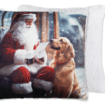 Christmas Micromink Printed Throw – 48″ x 60″ ~ White Christmas