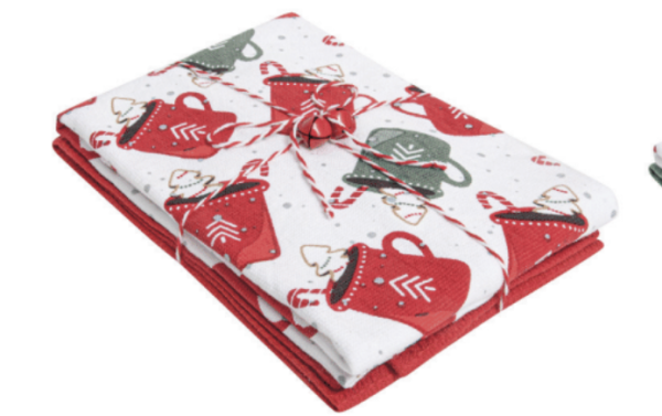 Christmas Kitchen Towel Set – 2 per pack ~ Hot Cocoa