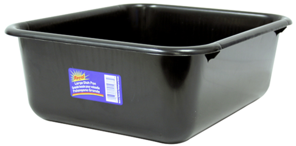 Royal Large Black Rectangular Basin ~ 14″ x 12″ x 5″