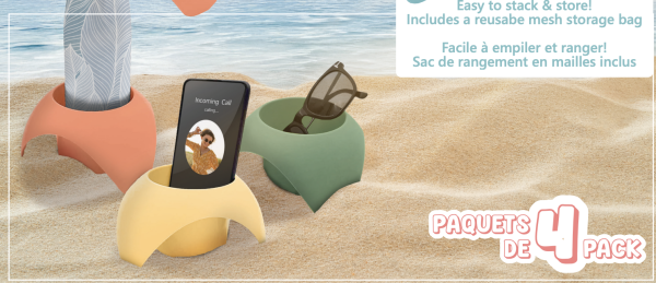 Plastic Beach Caddies ~ Set of 4
