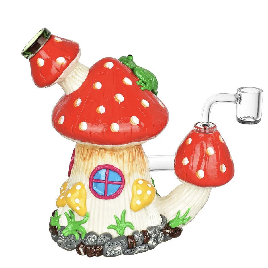 7″ Dab Rig 5mm – Mushroom with Banger