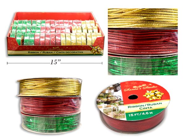 Christmas Flex-Tie Ribbon ~ 5yds