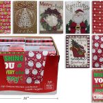 Christmas Small Folding Gift Box – 10-5/8″ x 7-3/4″ x 1-1/8″ ~ 3/pk
