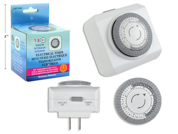 Indoor Electrical Timer ~ 24 hour repeating cycle