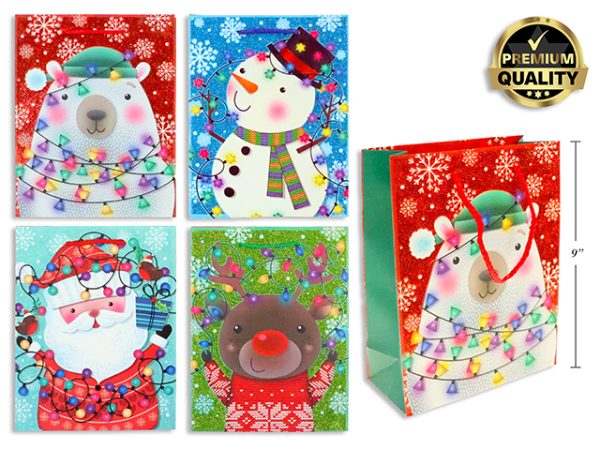 Christmas Medium Gift Bag ~ Cartoon Character
