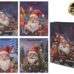 Christmas Non-Woven Coated Bag – Buffalo Plaid ~ 18-7/8″ x 14.5″