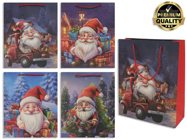 Christmas Jumbo Gift Bag ~ Gnomes