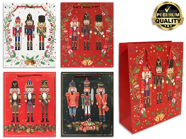 Christmas Medium Gift Bag ~ Nutcracker