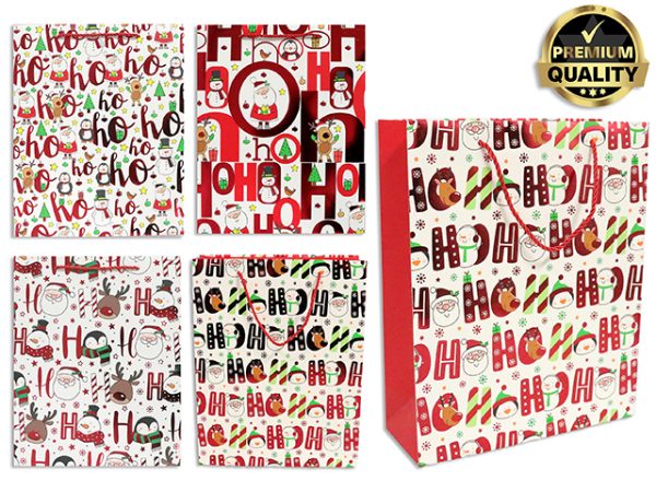 Christmas Jumbo Gift Bag ~ Ho Ho Ho
