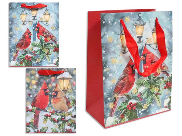 Christmas Jumbo Gift Bag ~ Cardinals