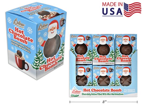 Christmas Palmer Hot Chocolaty Bomb – Mini Marshmallow Filled