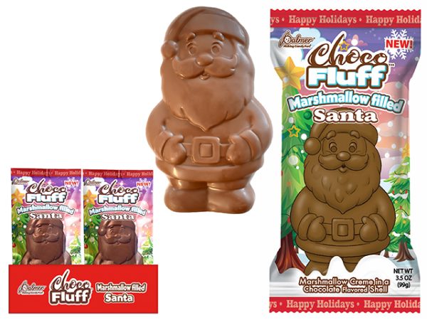 Christmas Chocofluff Marshmallow Filled Santa ~ 99gr