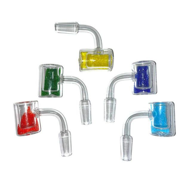 Glass Concentrate Quartz Banger – Male 14mm ~ Assorted Colors