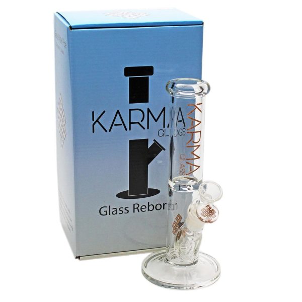 Karma 9″ Skinny Straight Style Glass Bong