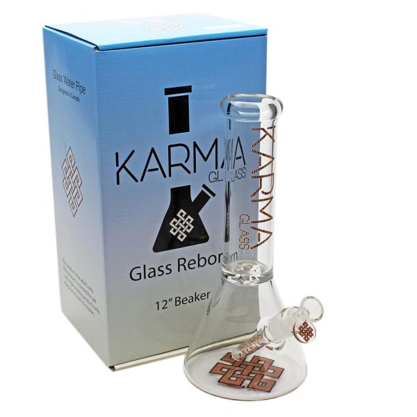 Karma 12″ Beaker Style Glass Bong