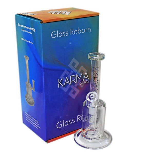 Karma 7″ Glass Rig with Circ Perk and Banger